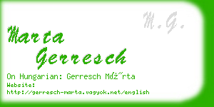 marta gerresch business card